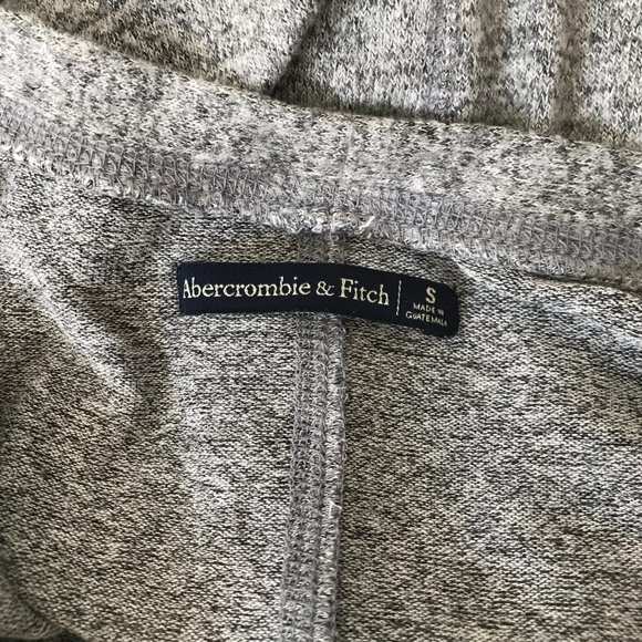 Abercrombie & Fitch Grey Front Tie Button Down Cardigan - Picture 6 of 6